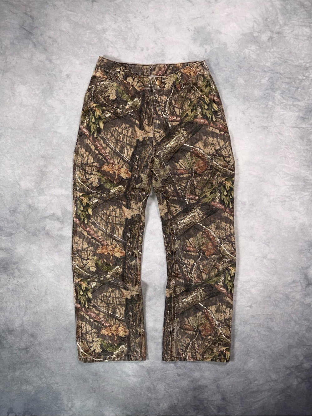 Carhartt RealTree Camo Workwear Vintage Y2K Grunge Utility Carpenter Pants
